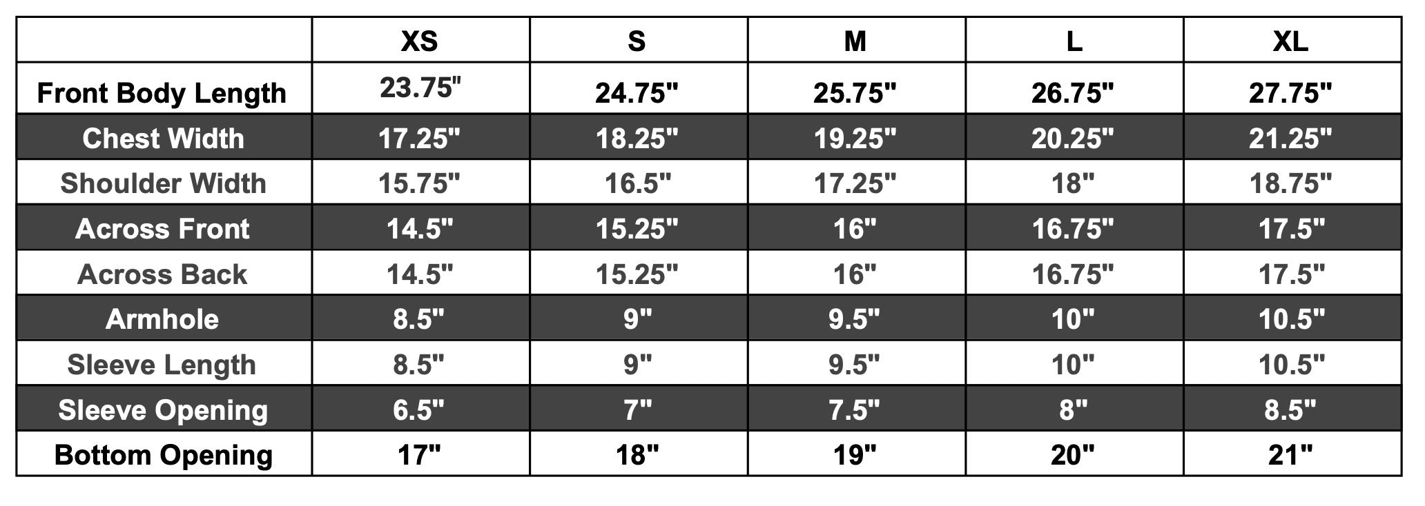 draper unisex pointelle camp shirt size chart