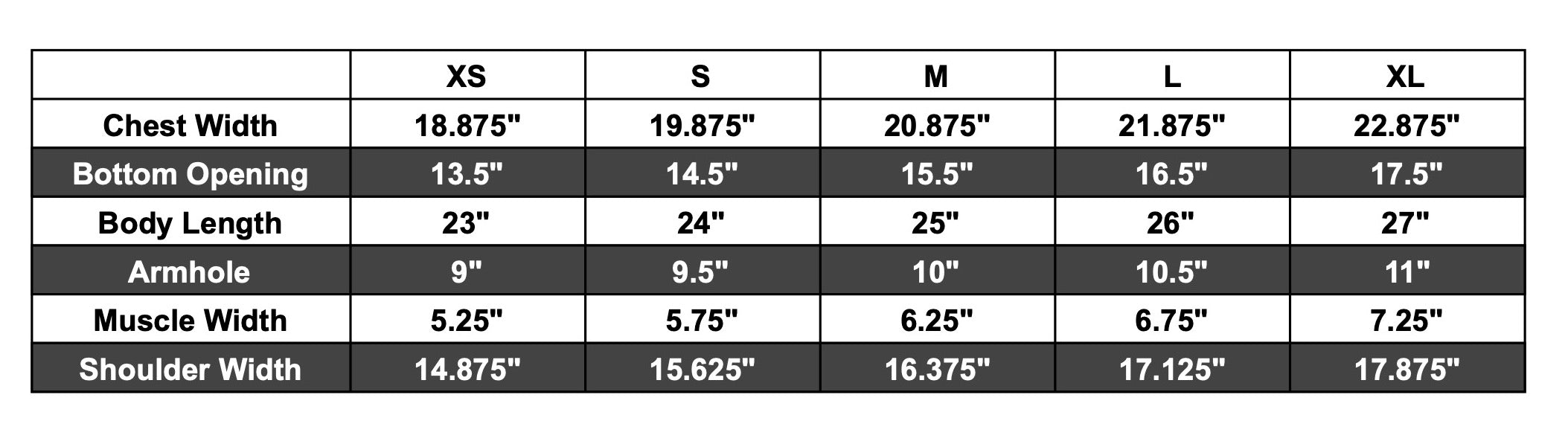 gillian 3D knit cardigan size chart