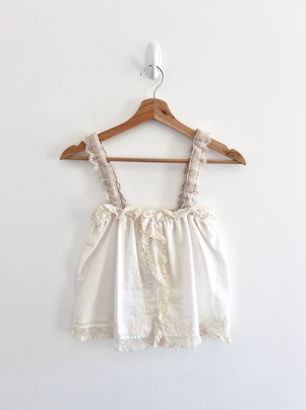 beatrice antique lace camisole front view