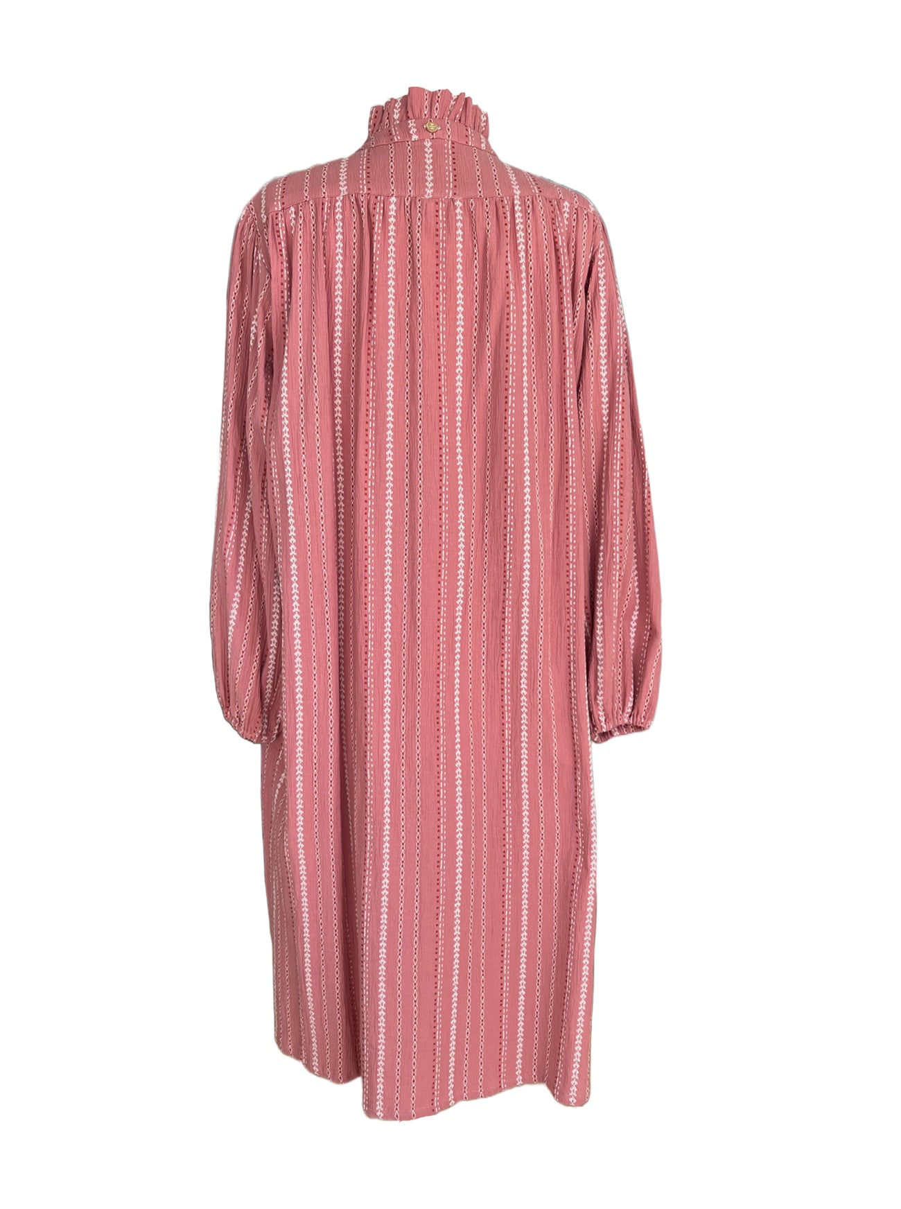 brett dusty rose dress back view