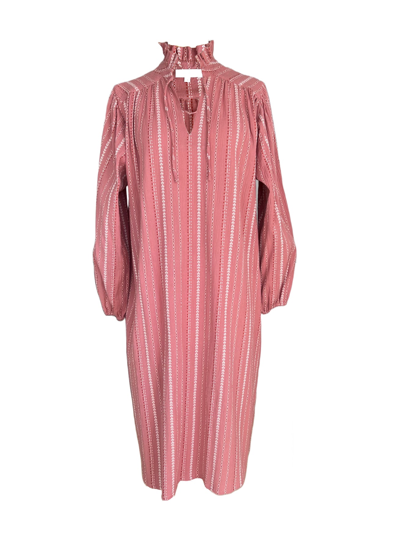 brett dusty rose dress front view