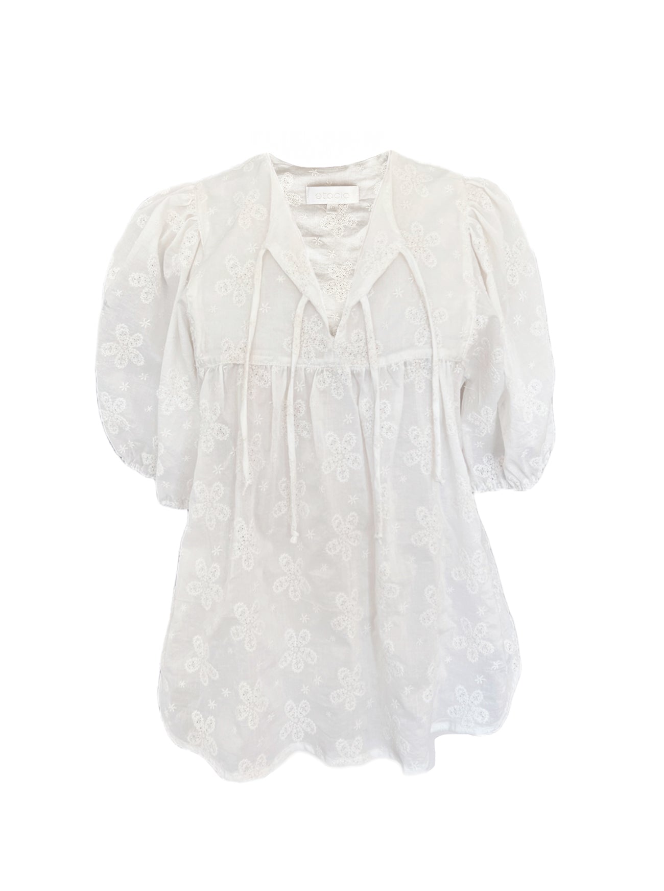 eden embroidered cotton blouse