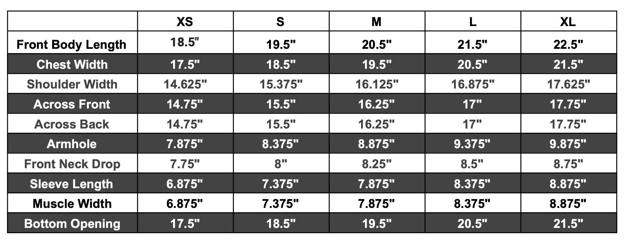 erica pointelle polo size chart