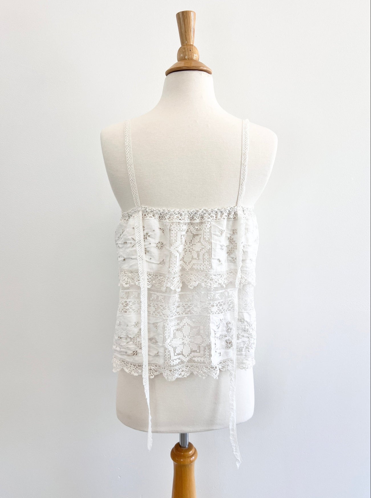 georgia antique lace camisole top back view