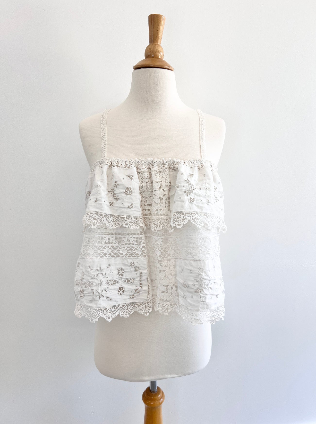 georgia antique lace camisole top front view