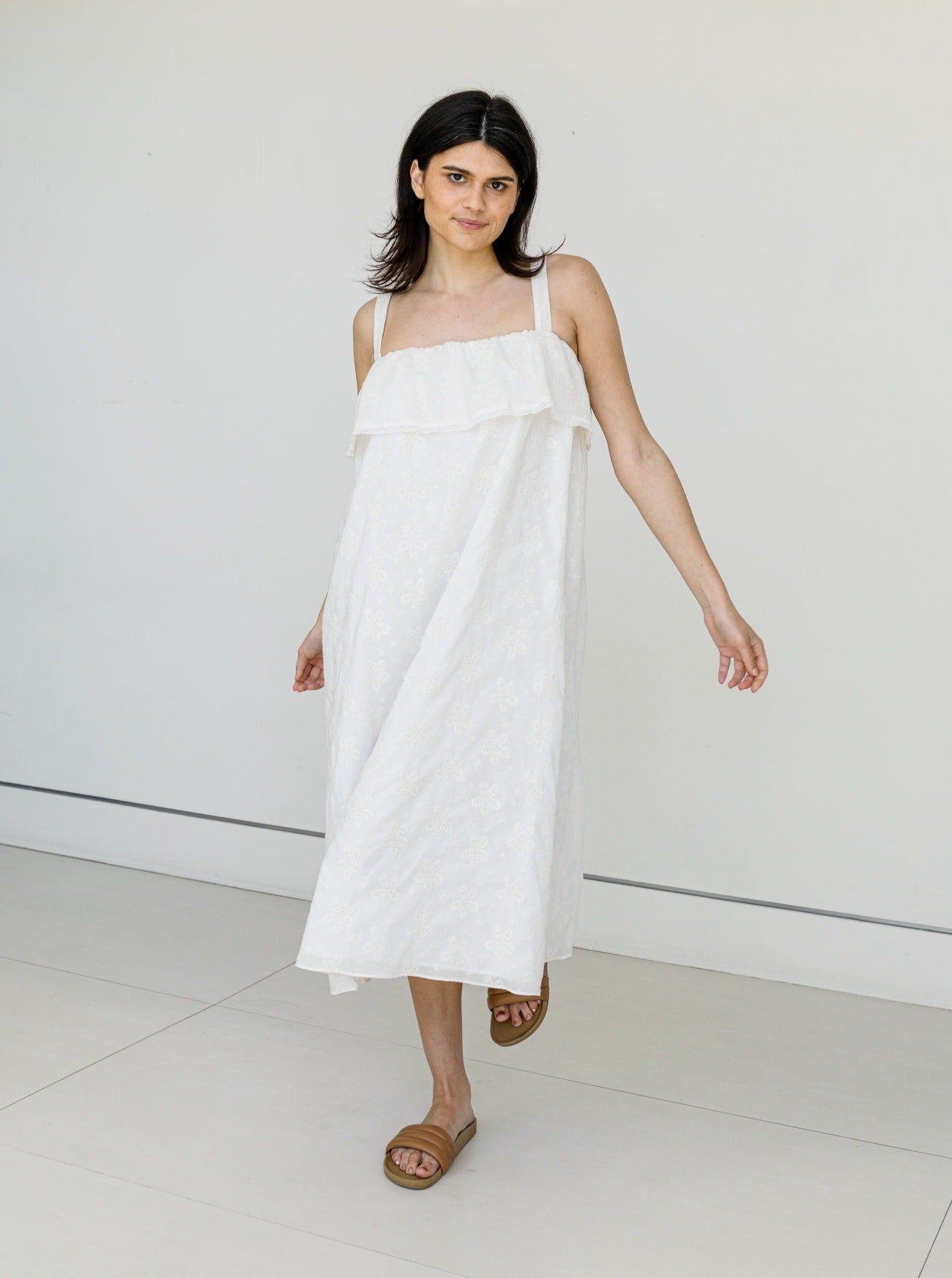 georgia curtain tank midi dress