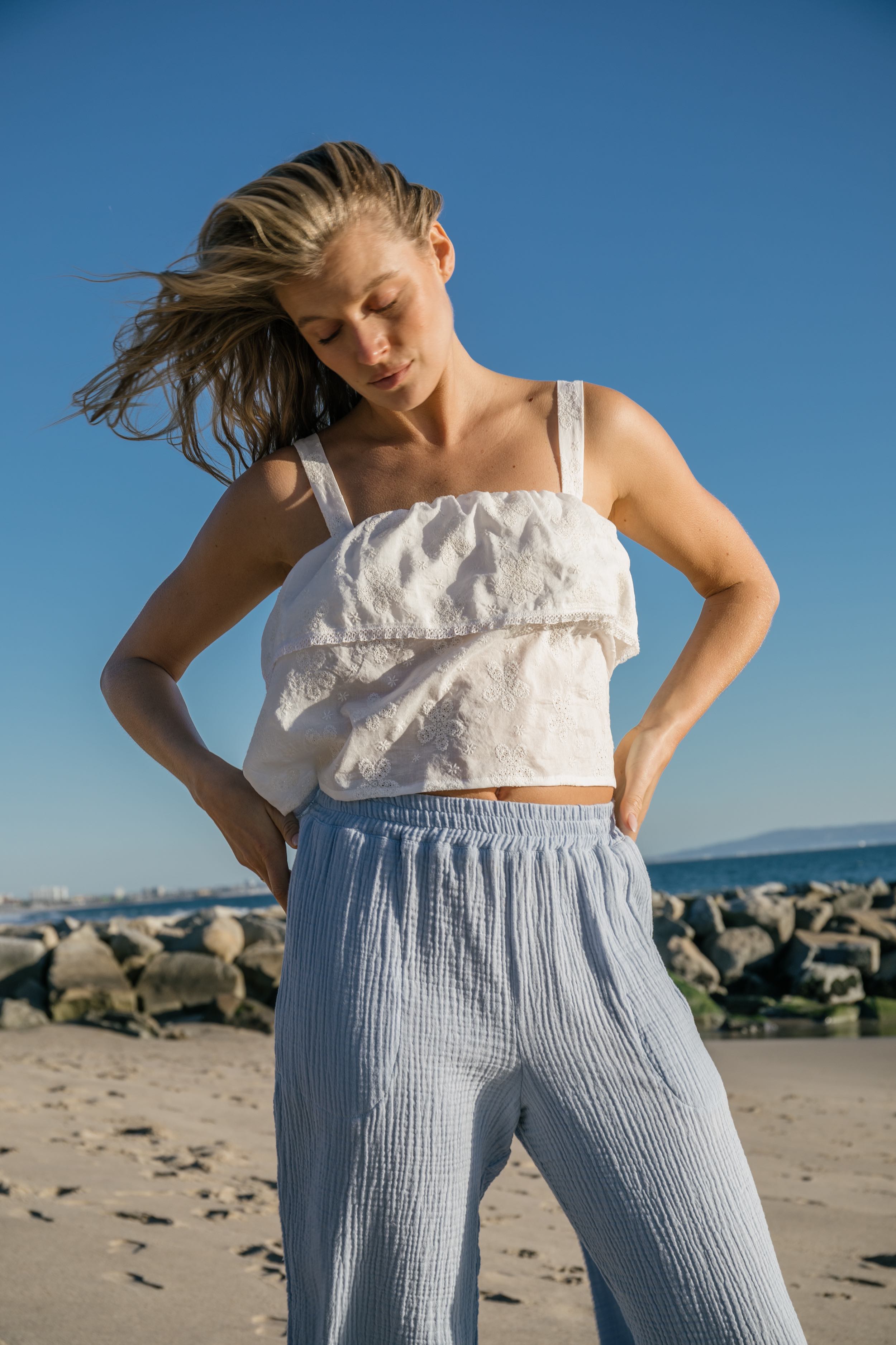 georgia lace curtain camisole top