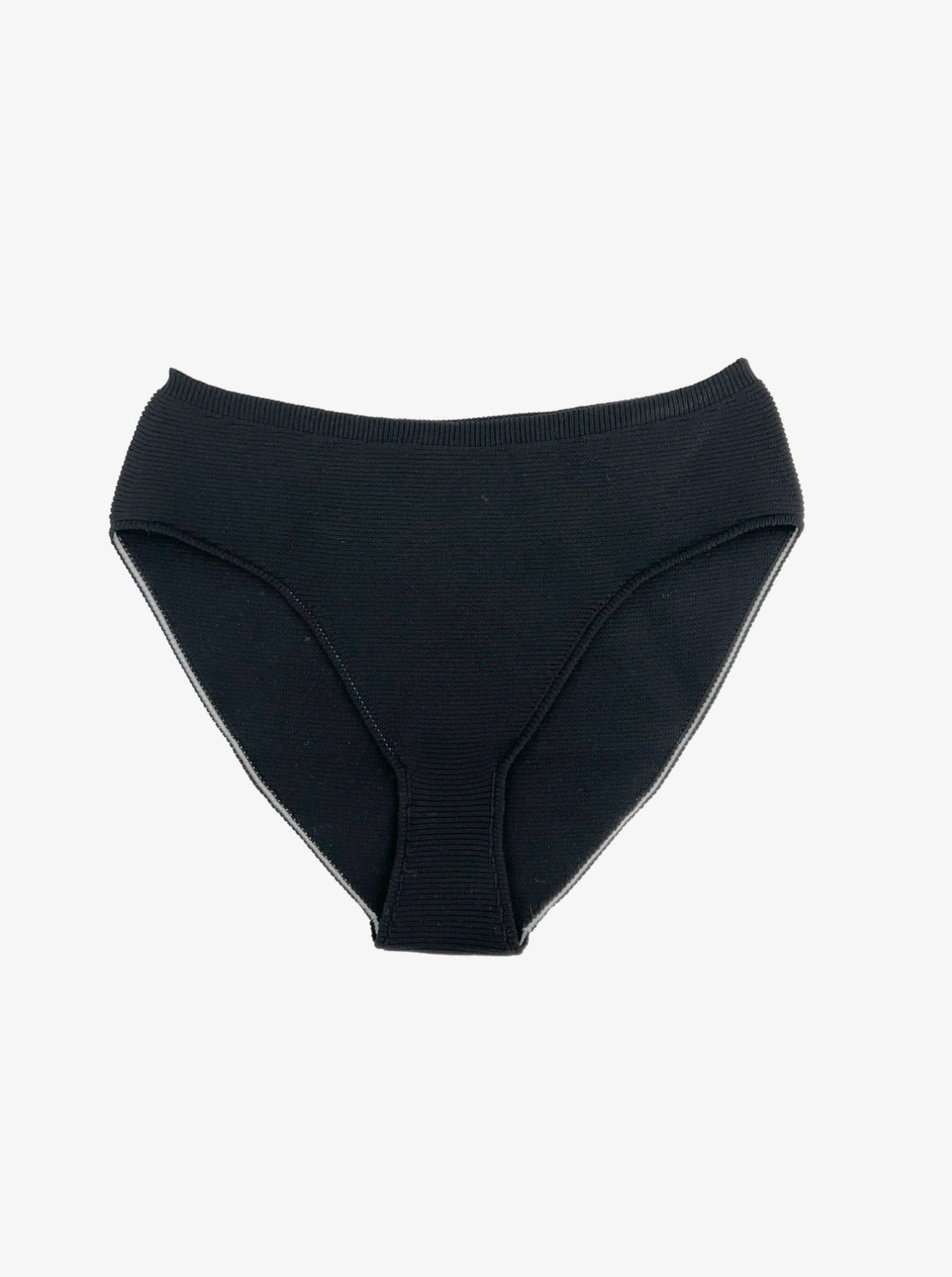 black haleiwa high rise bikini bottom