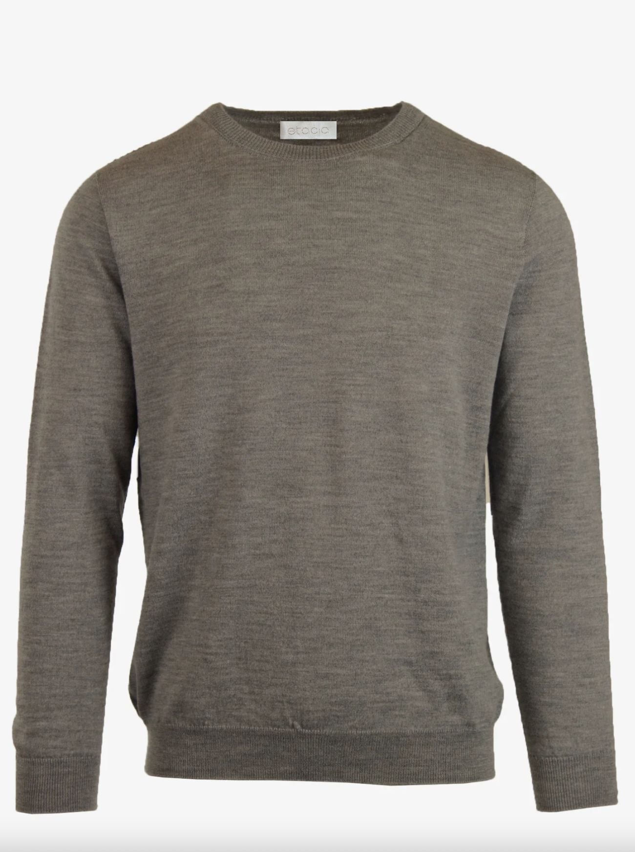 hermosa mens walnut crewneck sweater