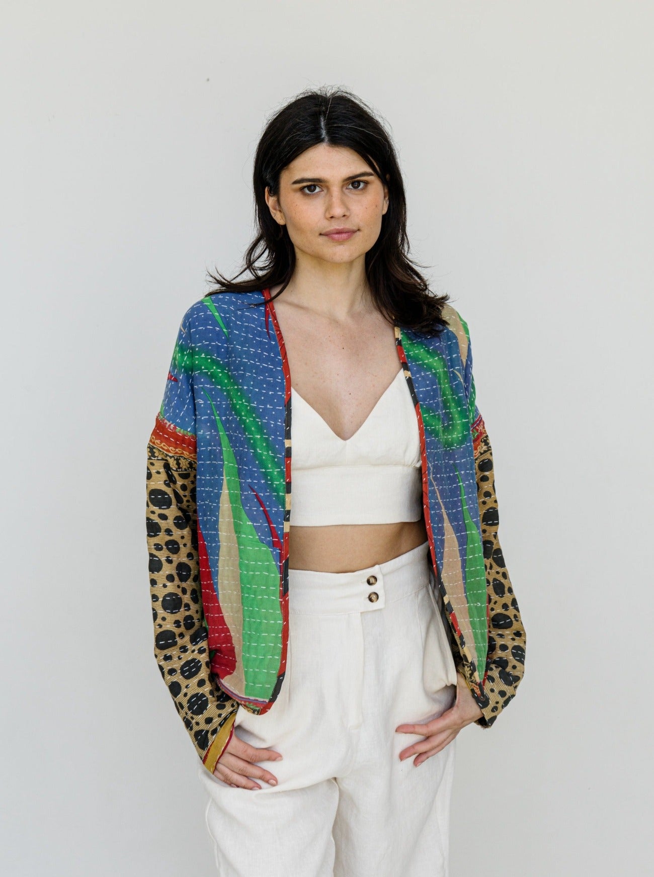 kantha kelp jacket front view