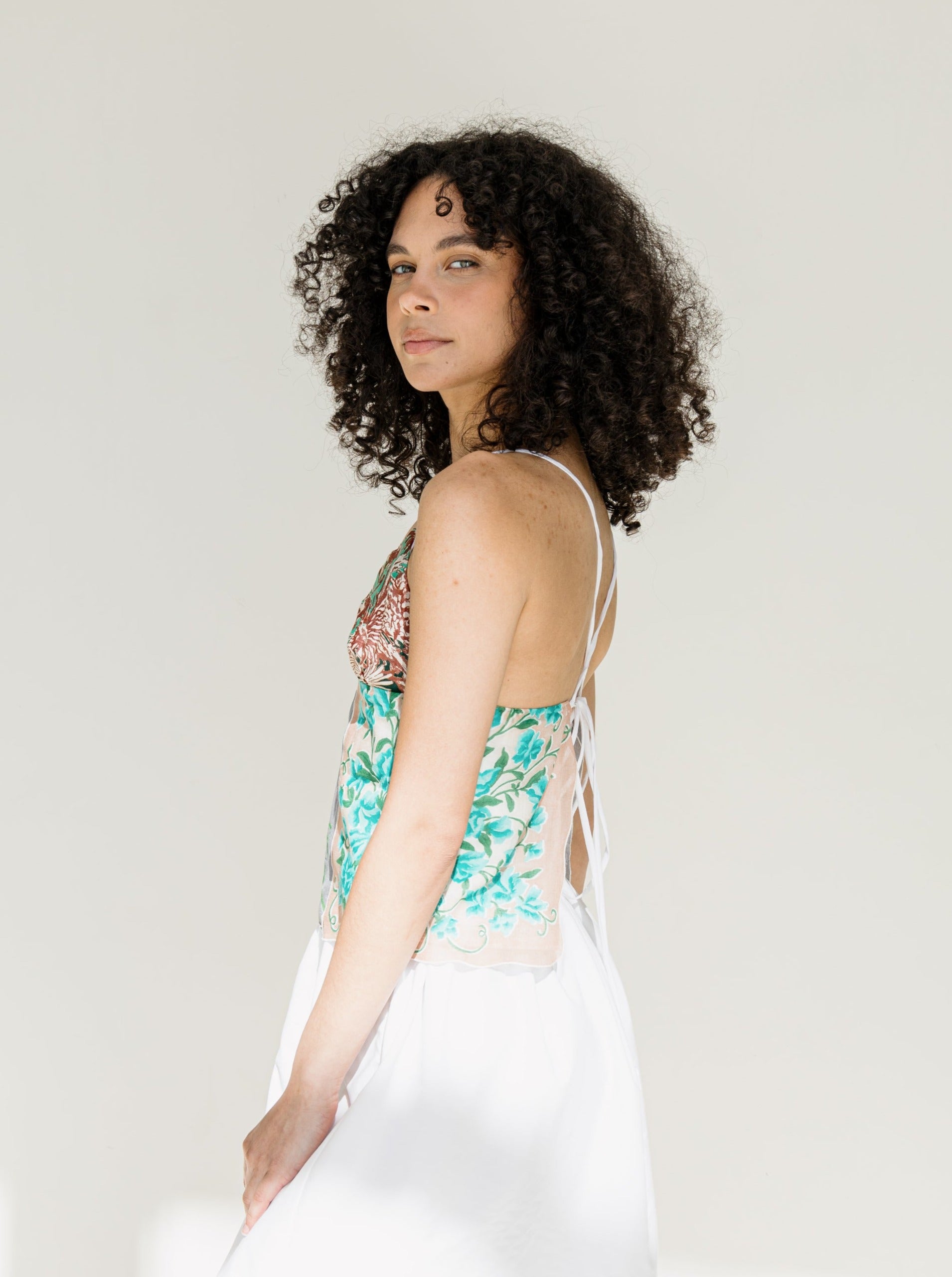 mabel wildflower hankie top side view