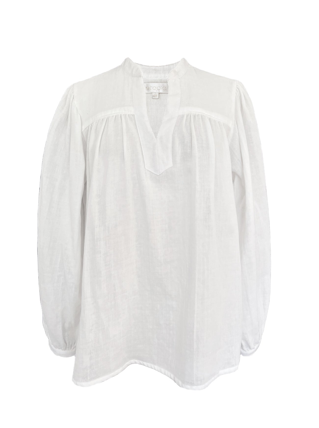 Mackenzie ivory gauze beach tunic