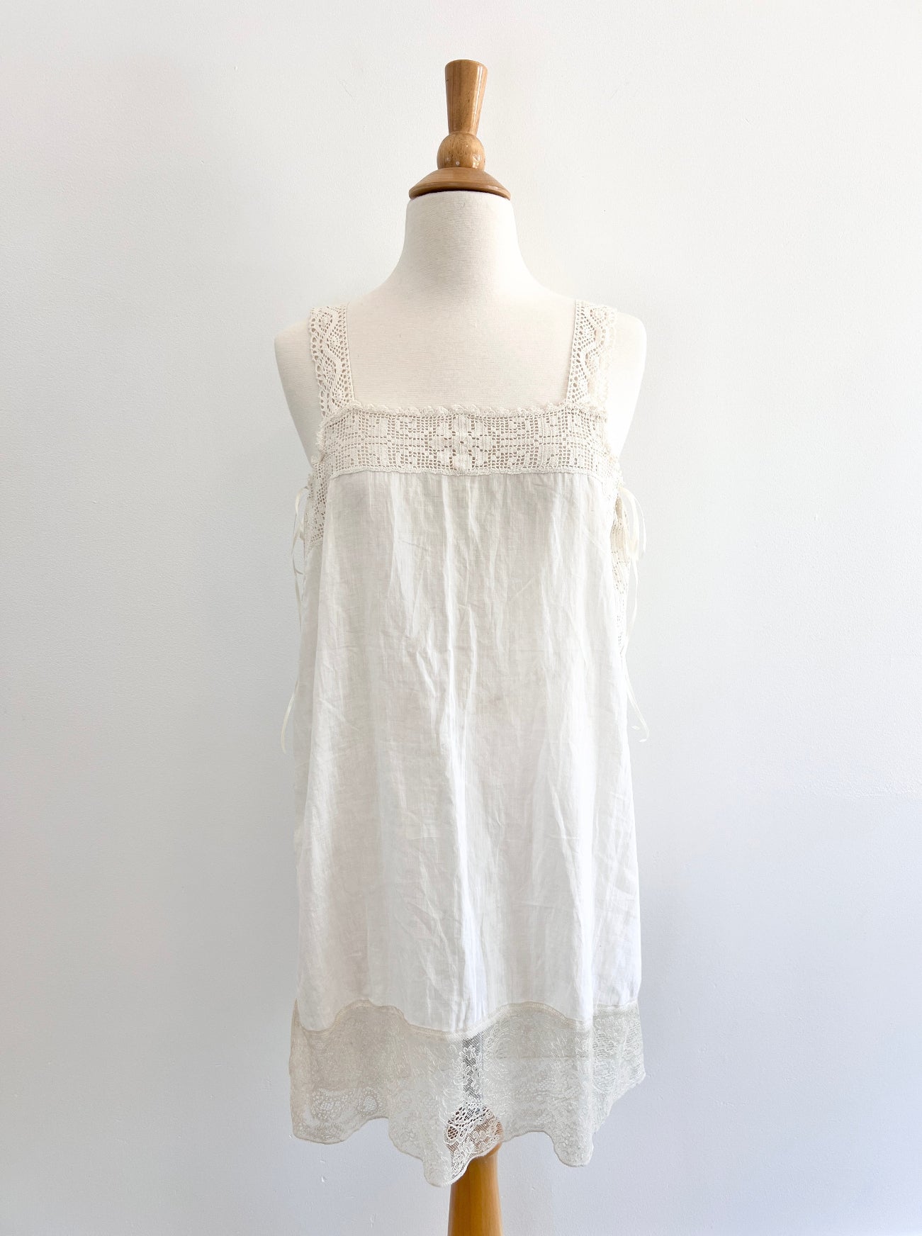 ophelia antique lace dress front view