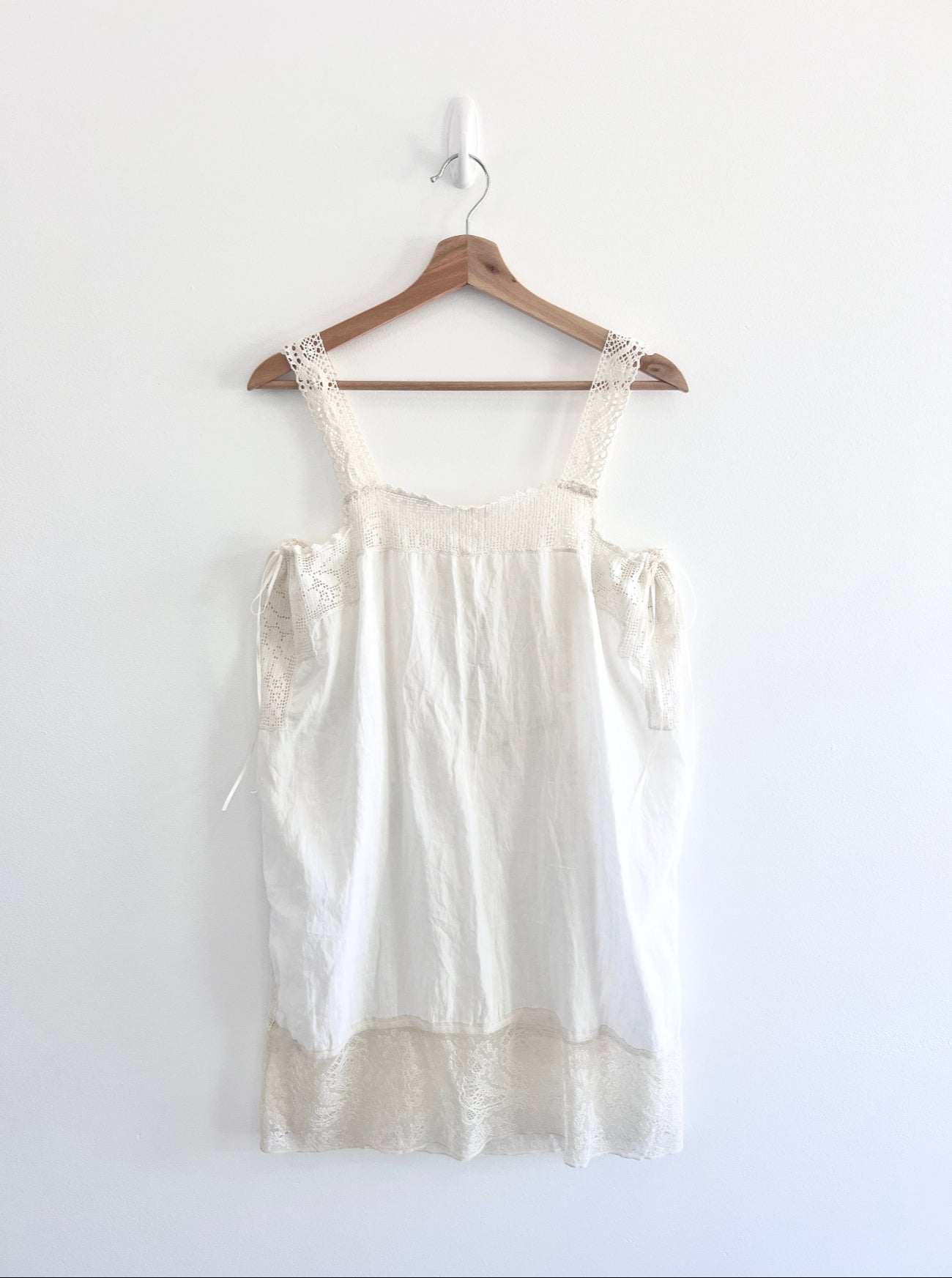 ophelia antique lace dress front view