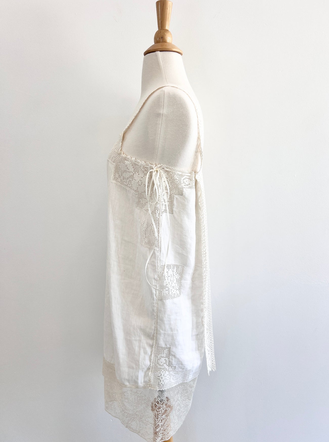 ophelia antique lace dress side view