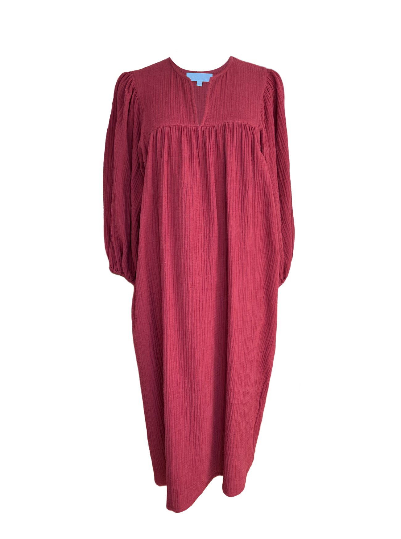 paloma gauze dress in brick