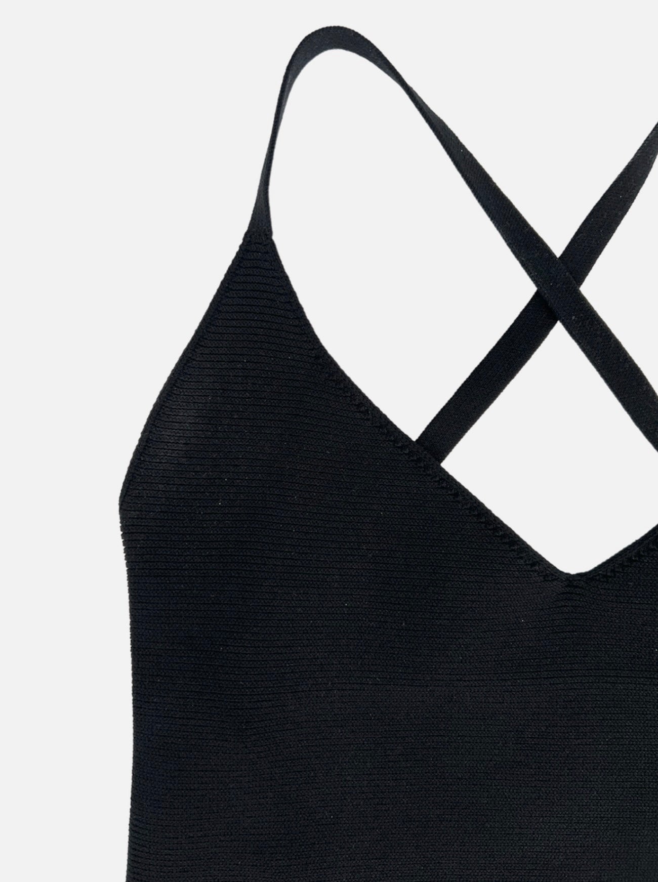 waikiki black one piece closeup
