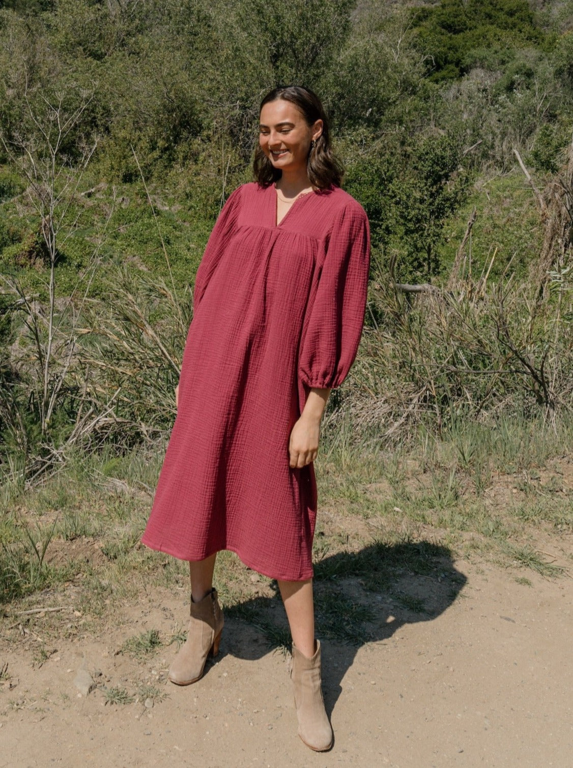 brick paloma dress