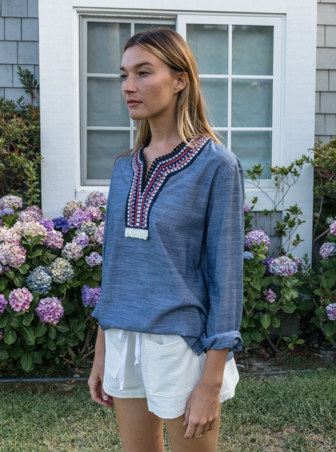 chambray tunic