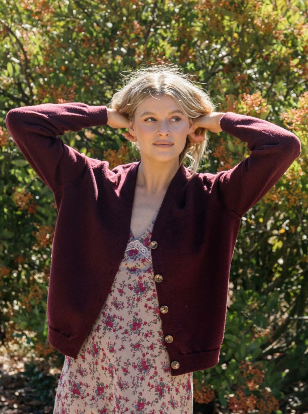 james beet merino 3D knit cardigan zero waste seamless sweater