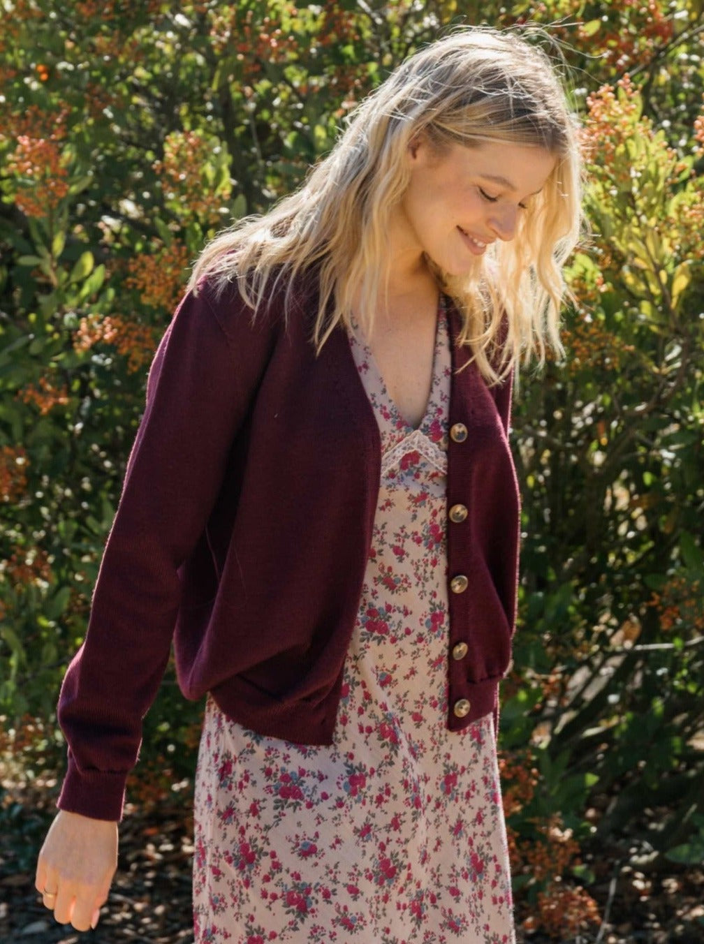 james beet merino 3D knit cardigan zero waste seamless sweater