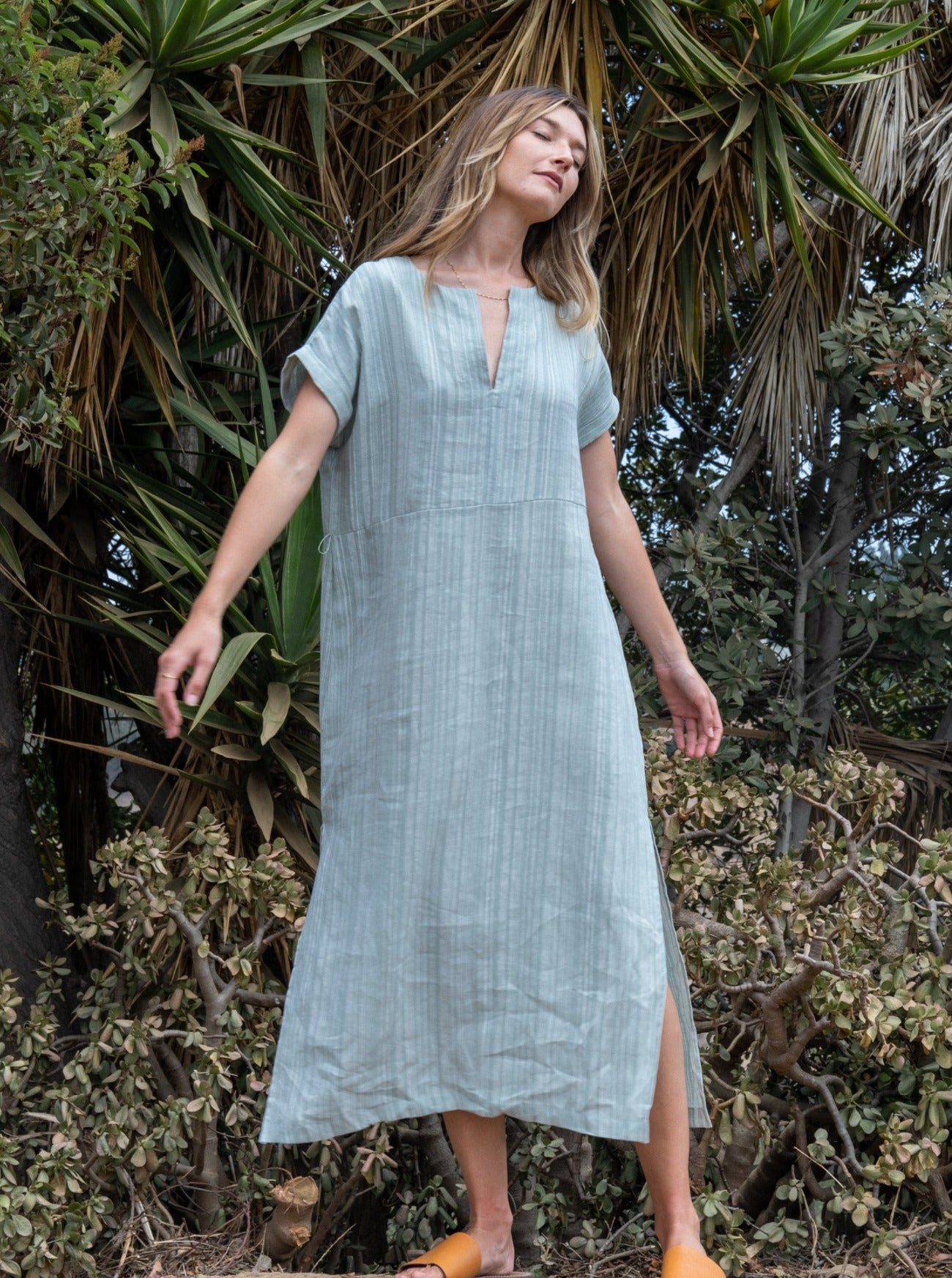 sage midi dress