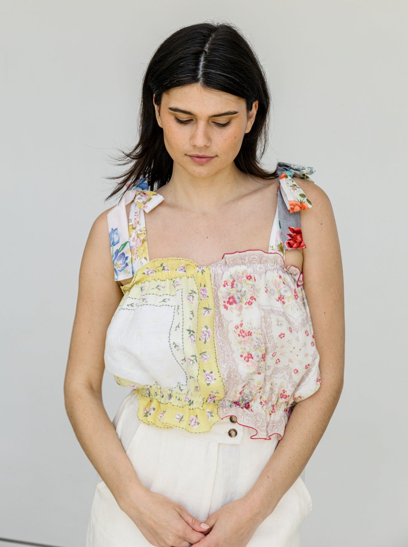 thelma vintage hankie top