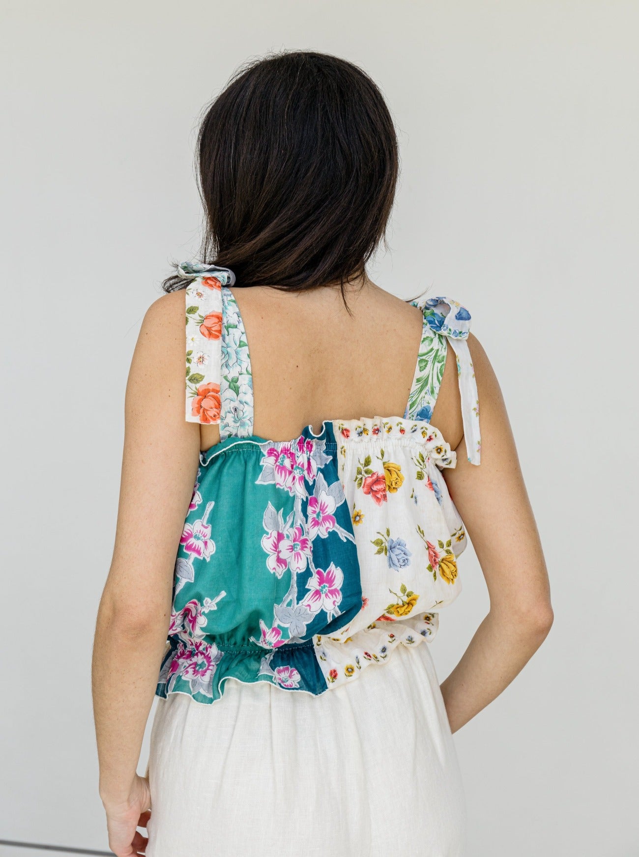 thelma vintage hankie top backview