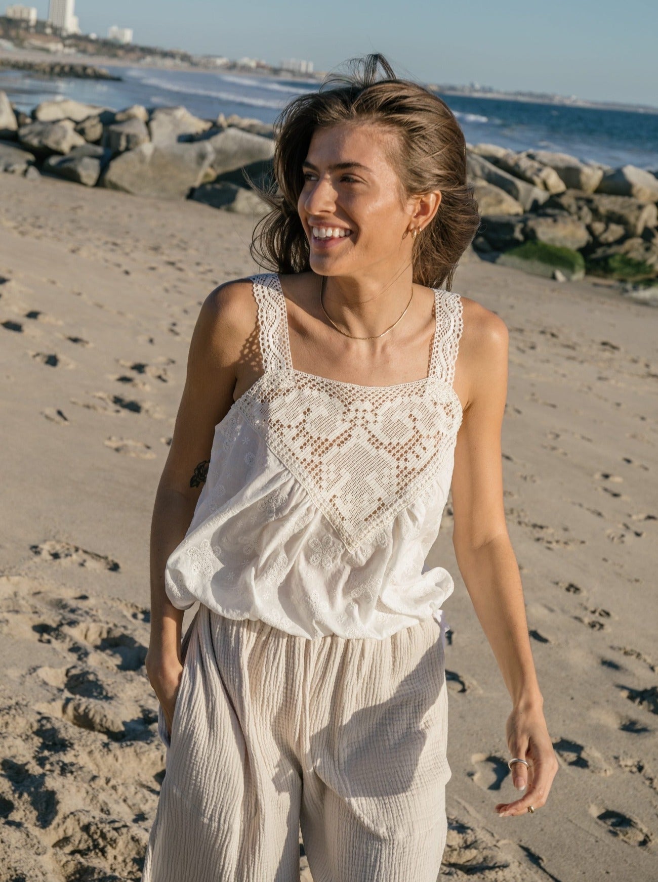 tilda crochet tank top