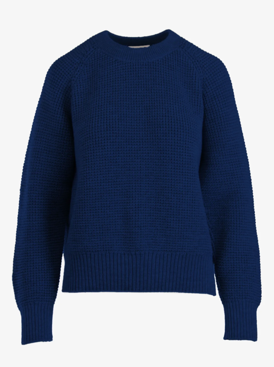 finley 3d knitted merino wool in cobalt