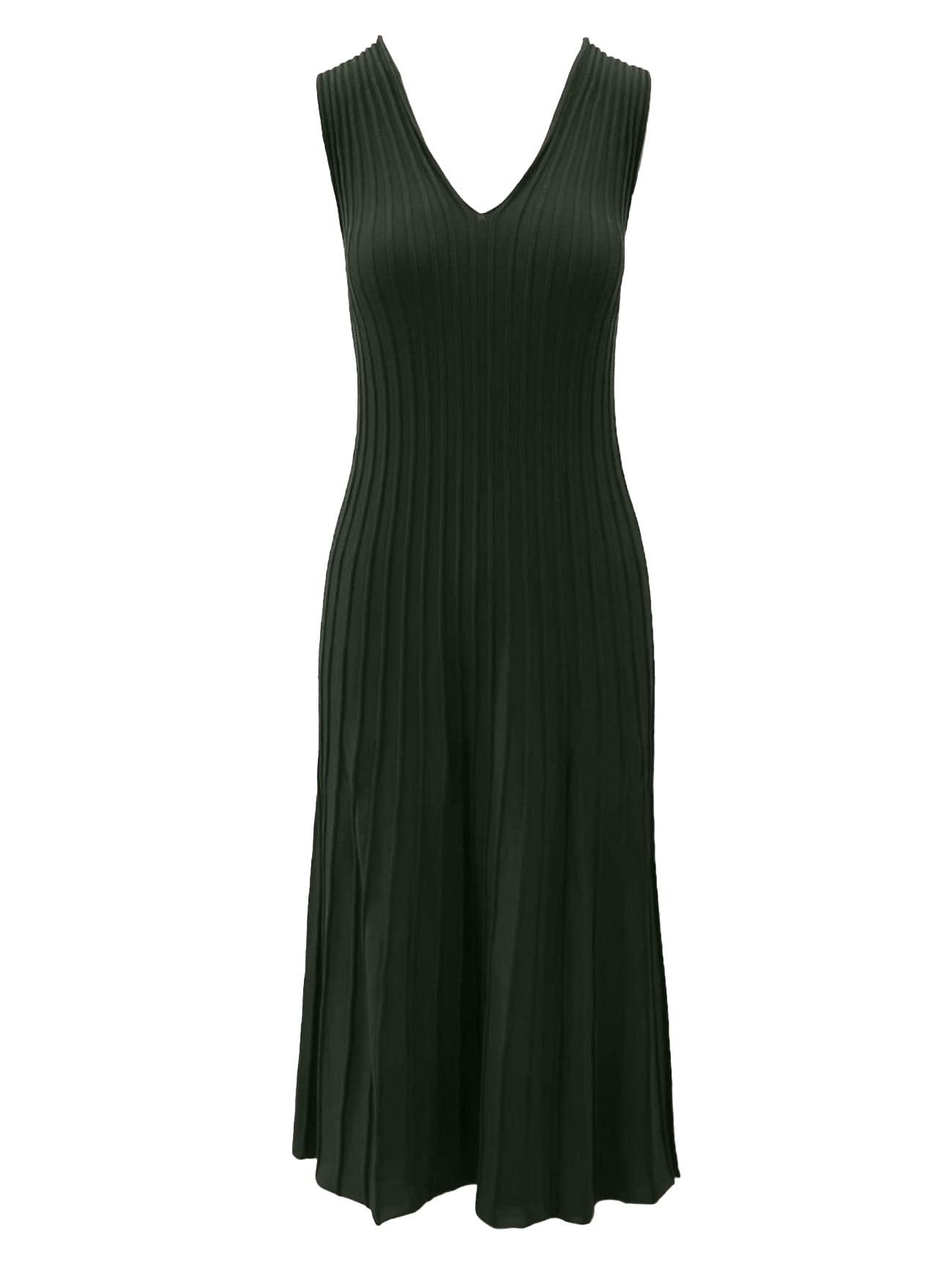 kendall loden ribbed dress