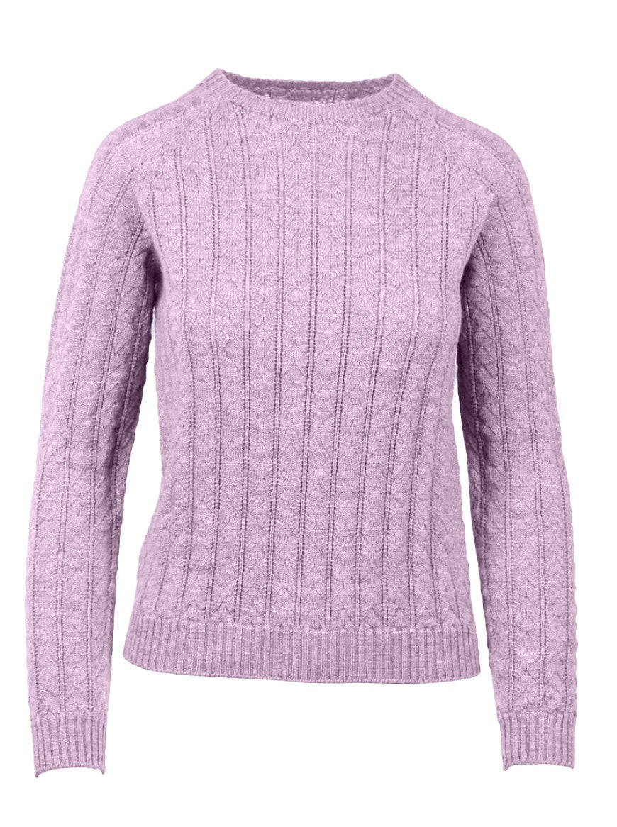 grace orchid pointelle sweater