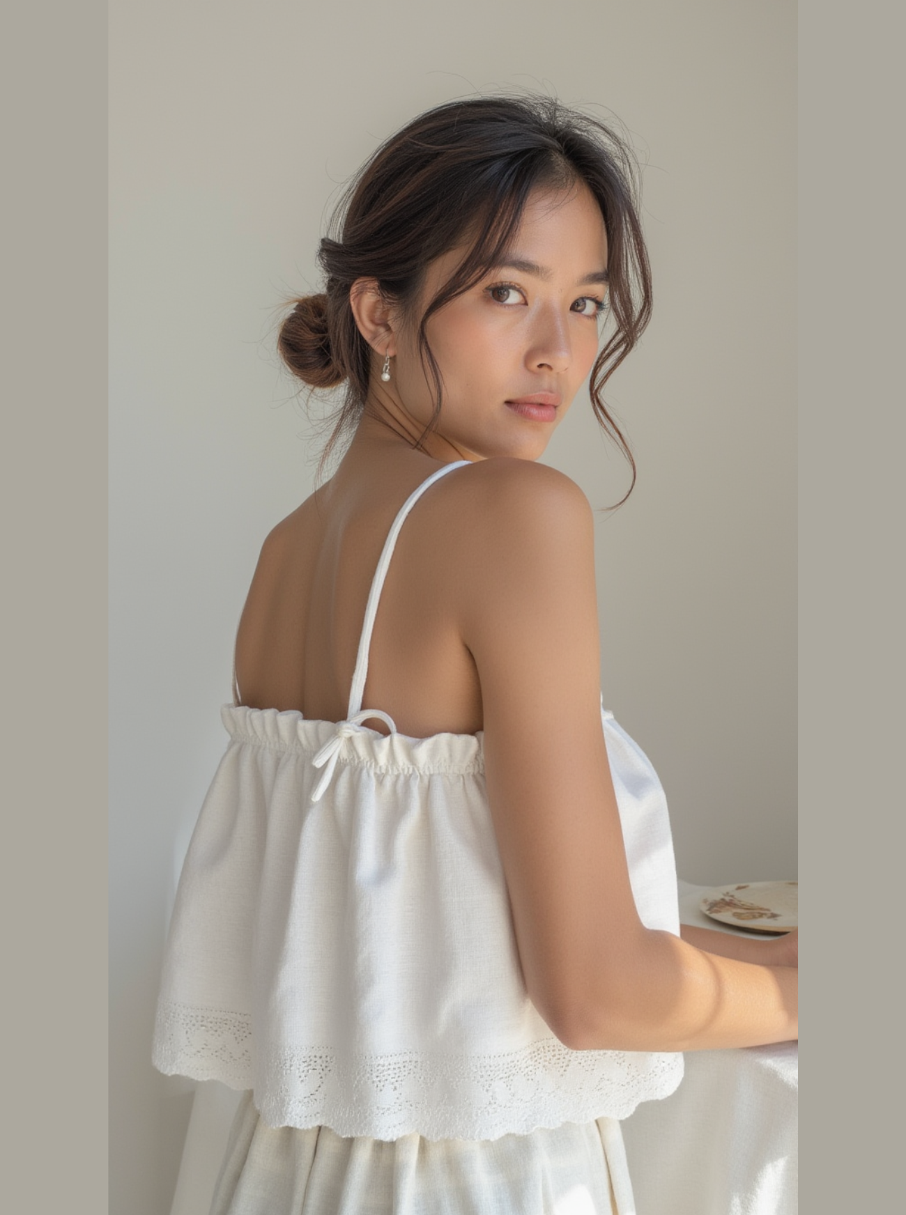 Rita Linen Crochet Top
