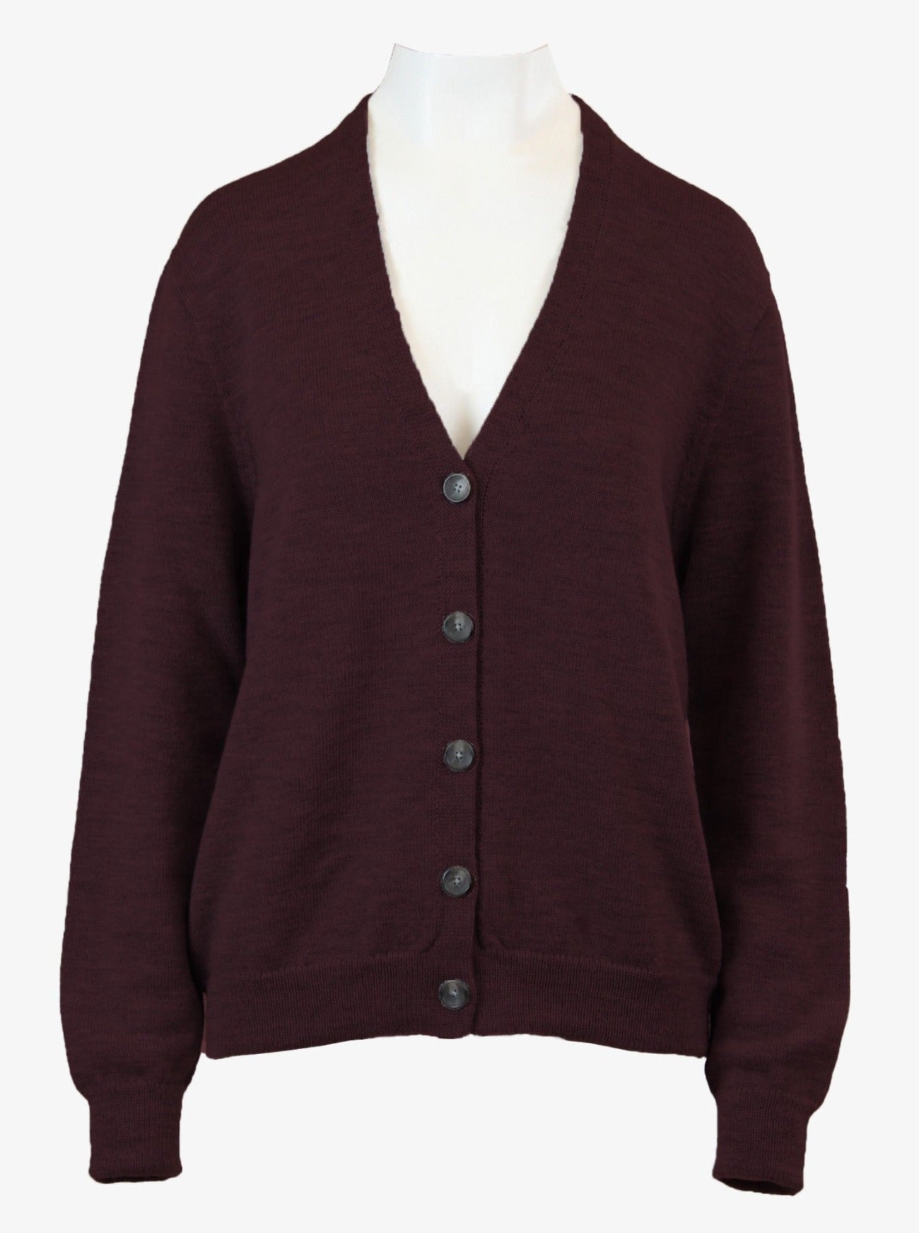 Burgundy hot sale wool cardigan