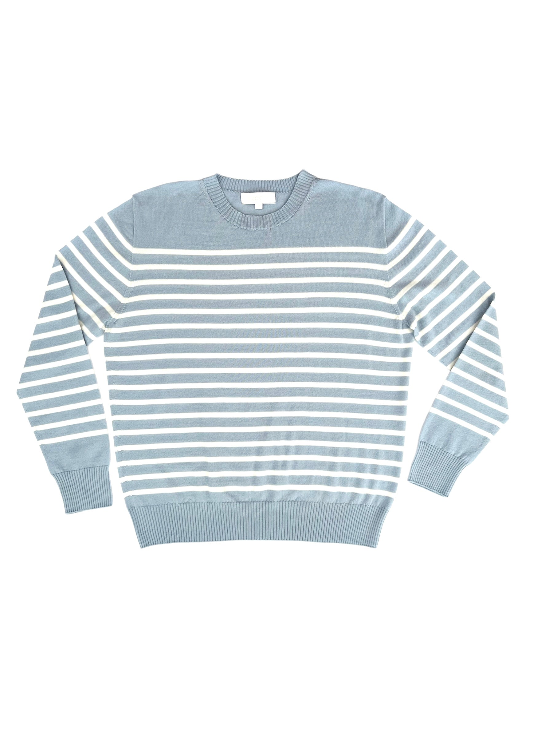 montauk mens breton stripe sweater in cloud