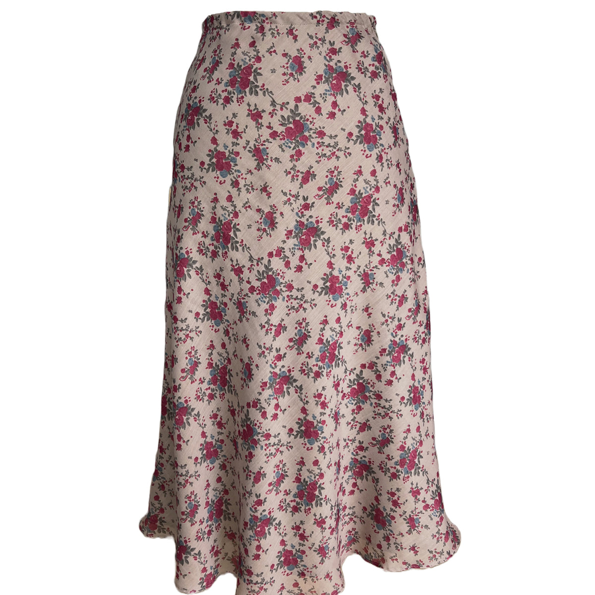 Esta Rose Pocket Ribbed Longline Midi Skirt